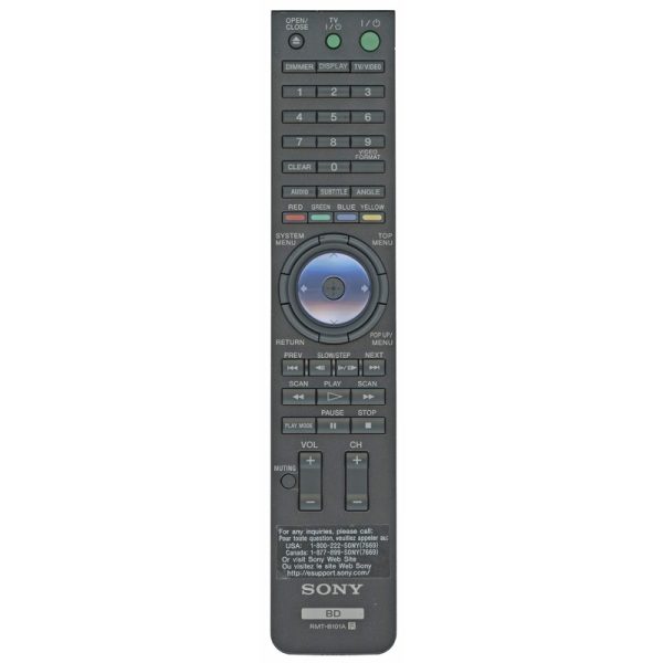 Sony RMT-B101A Blu-Ray Disc DVD Remote Control – 147984831 – RMTB101A