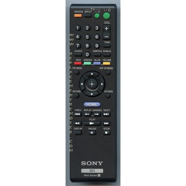 Sony RMT-B104A Blu-ray Remote Control – RMTB104A
