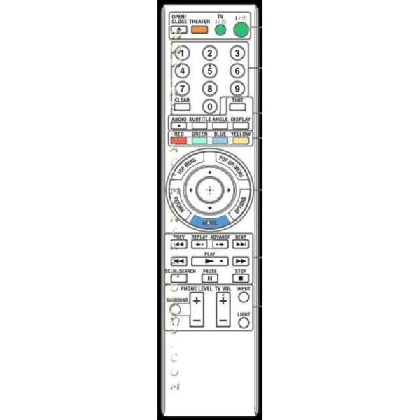 Sony RMT-B106A Blu-ray Remote Control – RMTB106A
