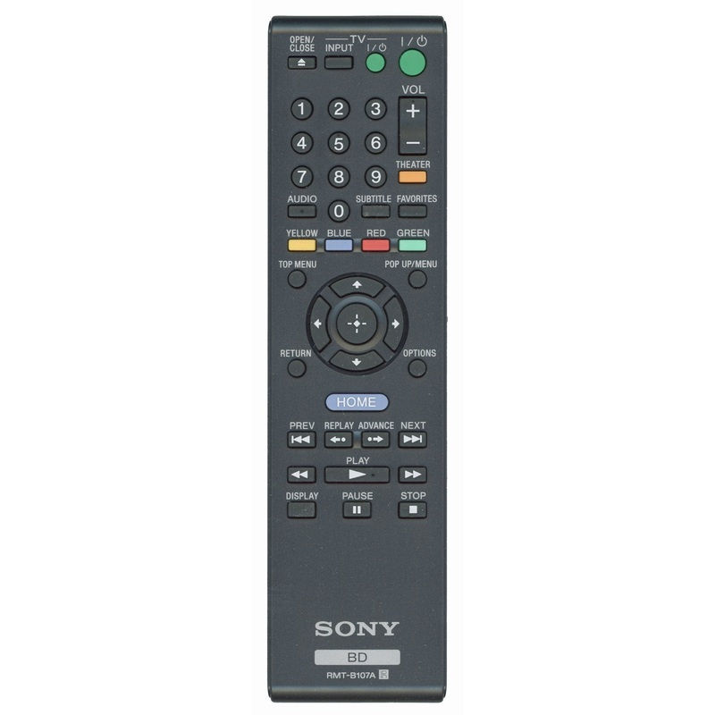 Sony RMT-B107A Blu-ray Remote Control – RMTB107A