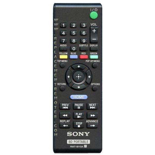 Sony RMT-B113A Blu-ray Remote Control – RMTB113A