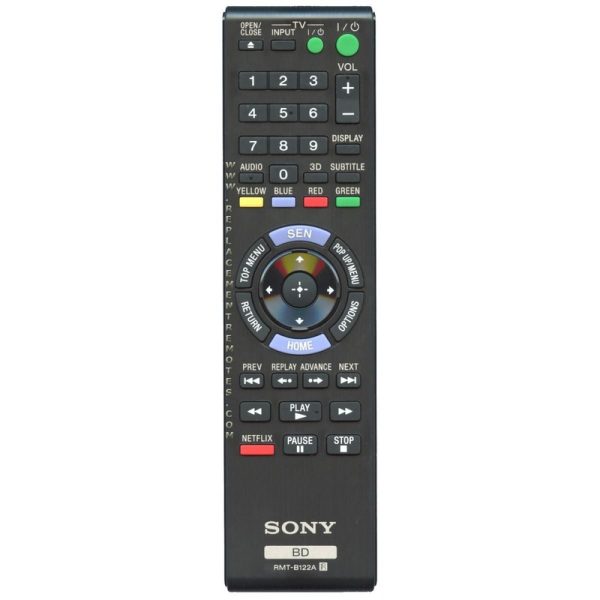 Sony RMT-B122A Blu-ray Remote Control – RMTB122A