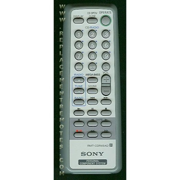 Sony RMT-CDR45AD Audio Remote Control – RMTCDR45AD