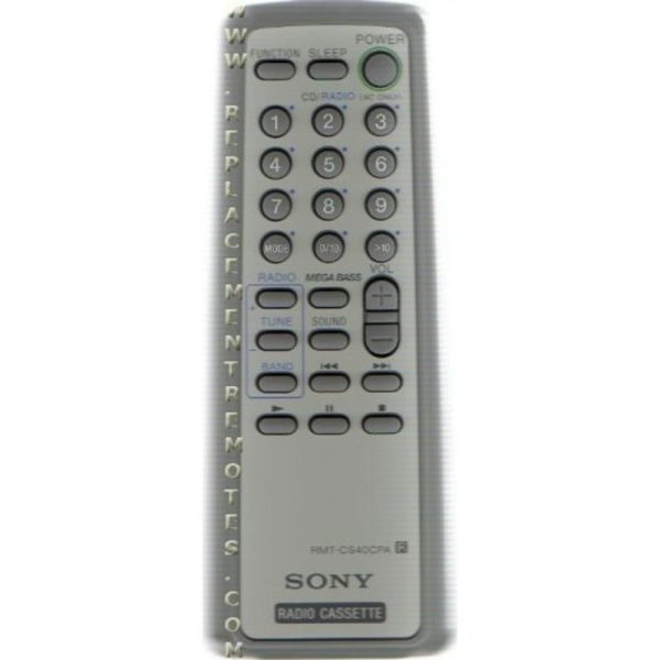Sony RMT-CS40CPA Audio Remote Control – RMTCS40CPA