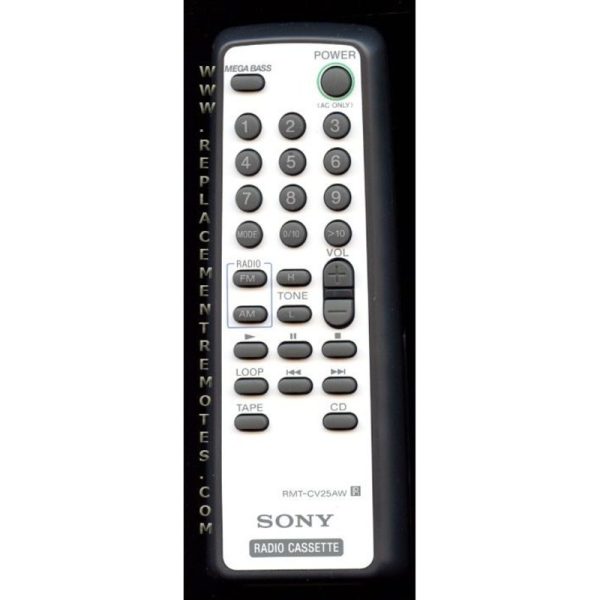 Sony RMT-CV25AW Audio Remote Control – RMTCV25AW