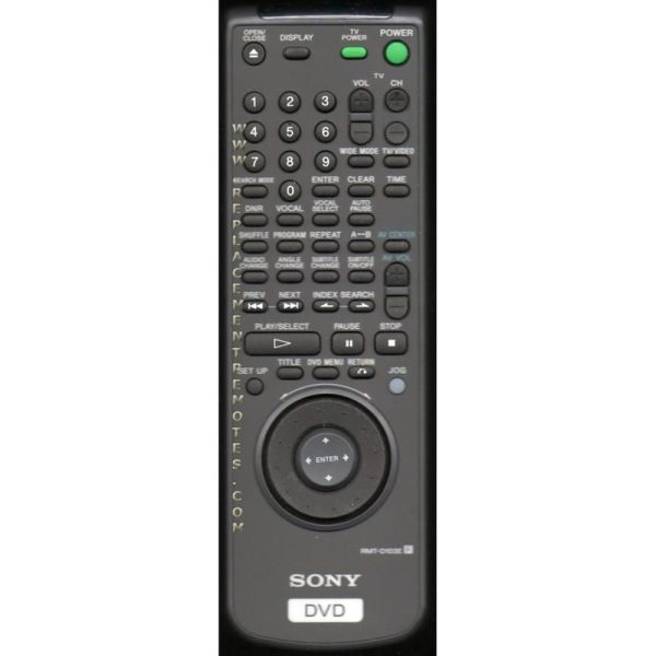 Sony RMT-D103E DVD Remote Control – RMT-D103E – RMTD103E