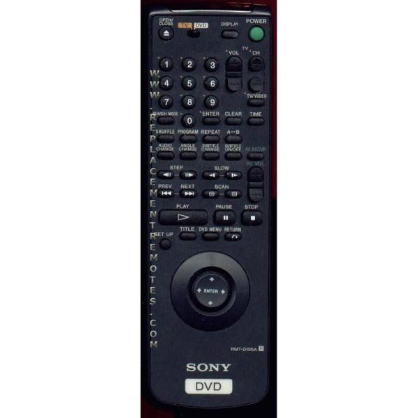 Sony RMT-D105A DVD Remote Control – 147568811 – RMTD105A