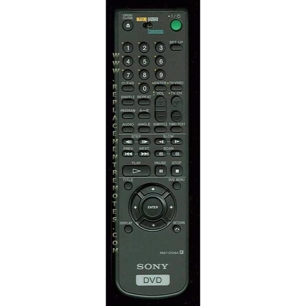 Sony RMT-D109A DVD Remote Control – 141832041 – RMTD109A
