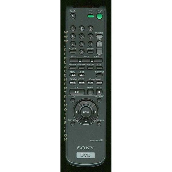 Sony RMT-D116A DVD Remote Control – 141899011 – RMTD116A