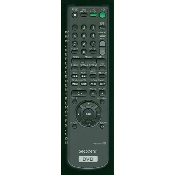 Sony RMT-D119A DVD Remote Control – 141899171 – RMTD119A