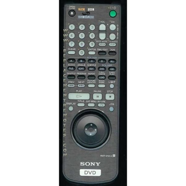 Sony RMT-D124A DVD Remote Control – 147624981 – RMTD124A