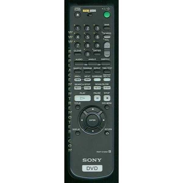 Sony RMT-D129A DVD Remote Control – 147660521 – RMTD129A
