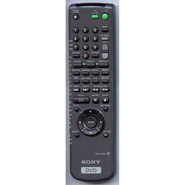Sony RMT-D130A DVD Remote Control – 147660421 – RMTD130A