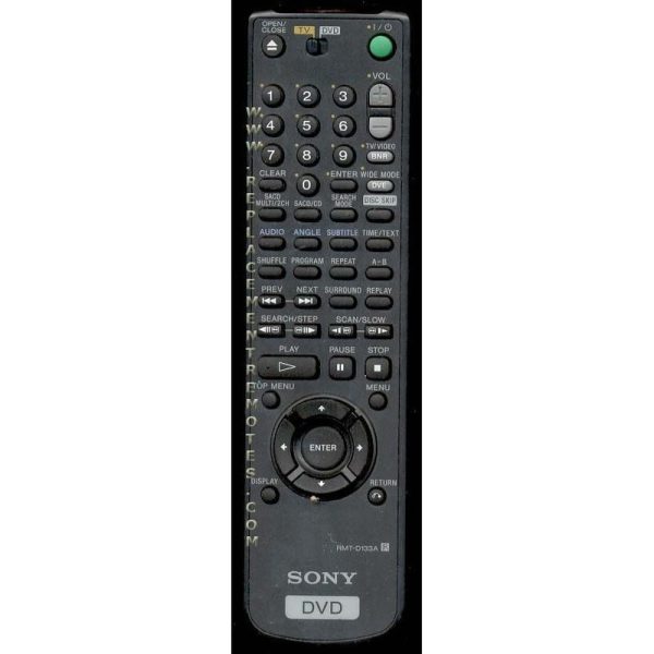 Sony RMT-D133A DVD Remote Control – 147689011 – RMTD133A