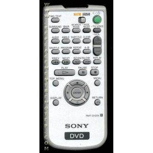 Sony RMT-D137A DVD Remote Control – 147688711 – RMTD137A