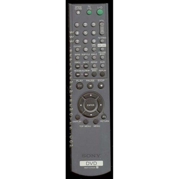 Sony RMT-D143A DVD Remote Control – 147712611 – RMTD143A