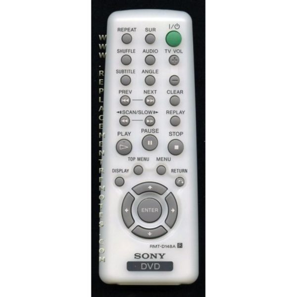 Sony RMT-D148A DVD Remote Control – 147734012 – RMTD148A