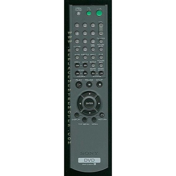 Sony RMT-D153A DVD Remote Control – 147772411 – RMTD153A