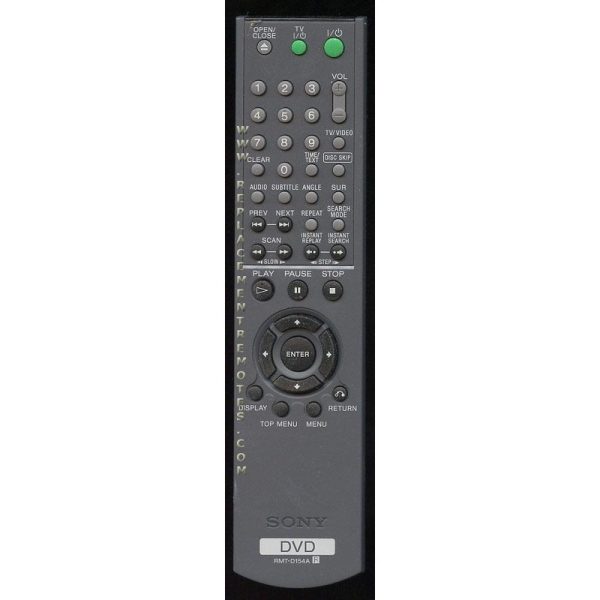 Sony RMT-D154A DVD Remote Control – 147772511 – RMTD154A