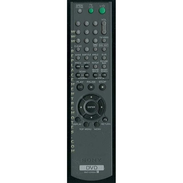 Sony RMT-D155A DVD Remote Control – 147772521 – RMTD155A
