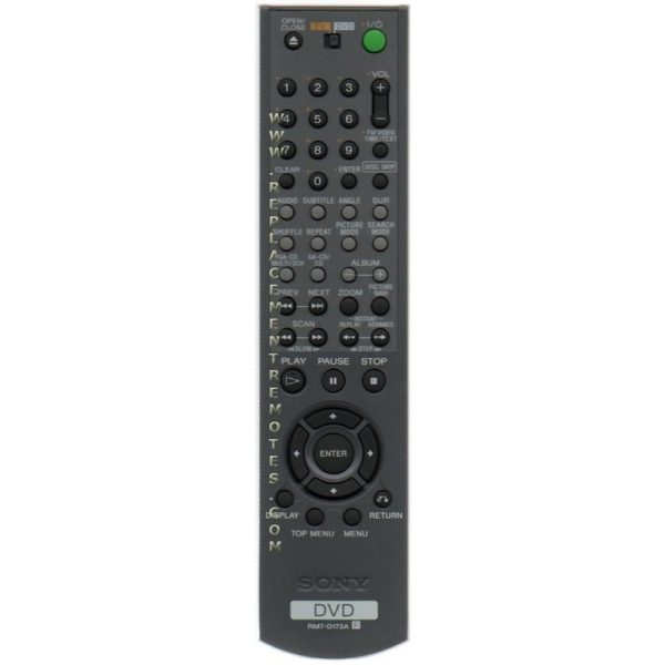 Sony RMT-D173A DVD Remote Control – 1-478-843-51 147884351 – RMTD173A