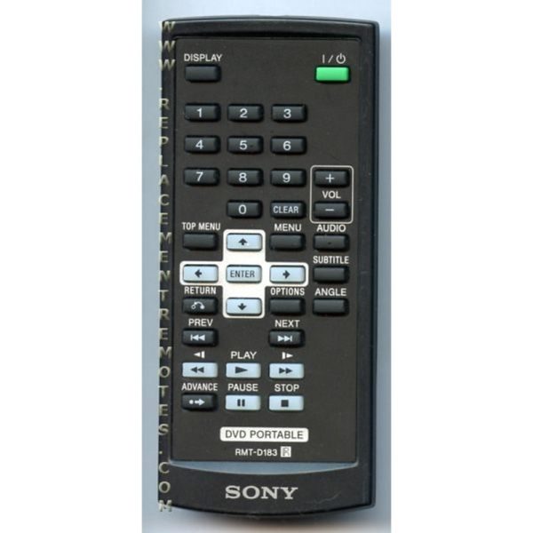 Sony RMT-D183 TV/DVD Remote Control – RMTD183