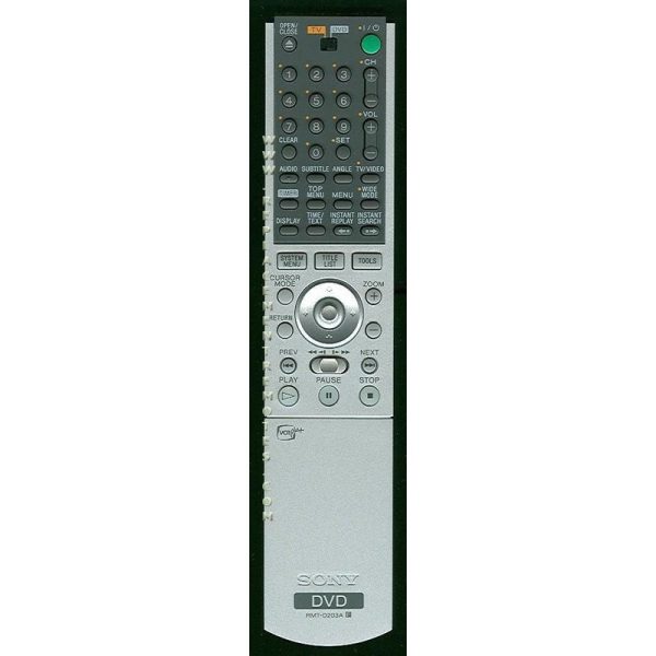 Sony RMT-D203A DVD Remote Control – 147780431 – RMTD203A