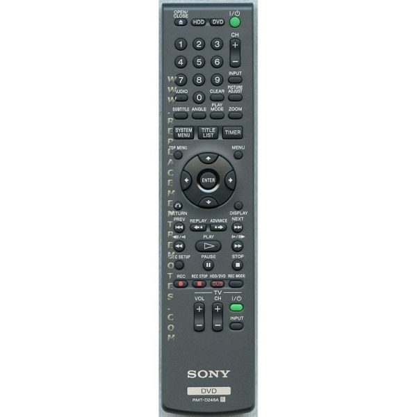 Sony RMT-D246A DVD Remote Control – 148017112 – RMTD246A