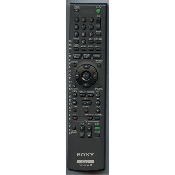 Sony RMT-D254A DVD Remote Control – 988512061 – RMTD254A
