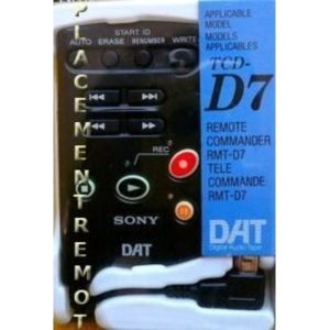 Sony RMT-D7 Video Camera Remote Control – RMTD7