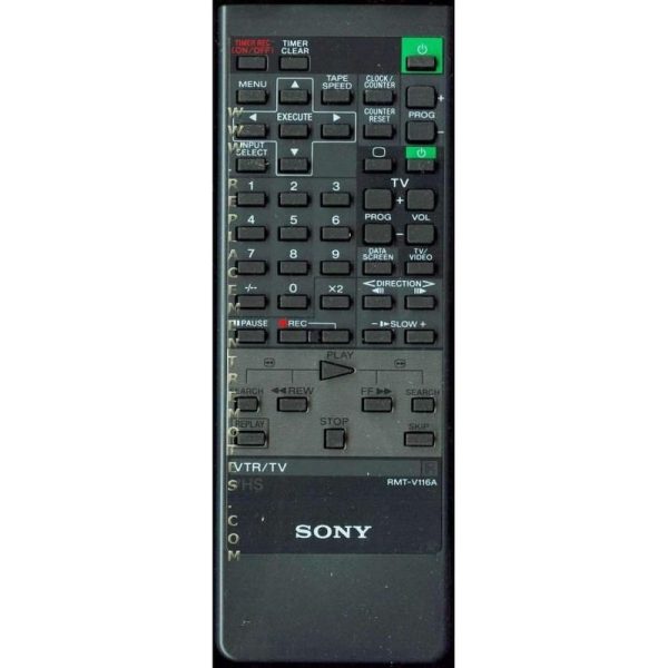 Sony RMT-V116A TV/VCR Remote Control – RMT-V116A – RMTV116A