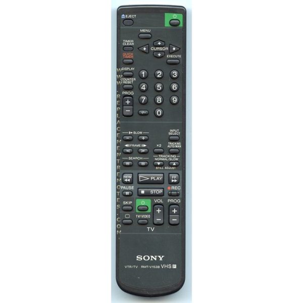Sony RMT-V123B VCR Remote Control – RMT-V123B – RMTV123B