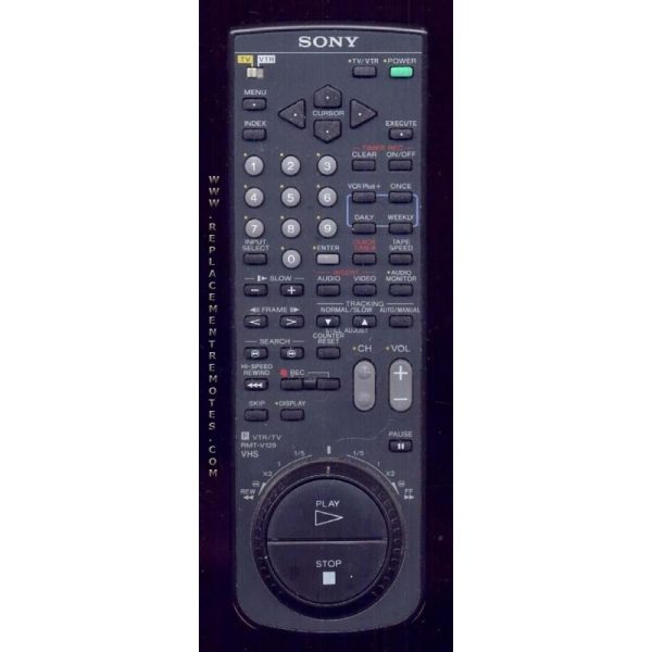 Sony RMT-V129 VCR Remote Control – 146691611 – RMTV129