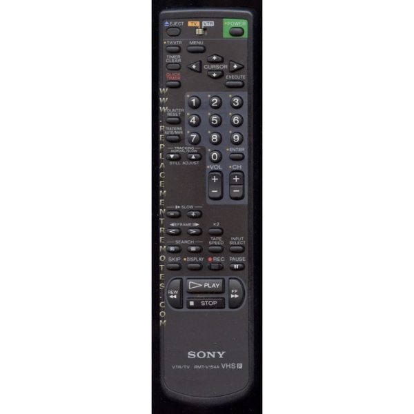 Sony RMT-V154A VCR Remote Control – 146799421 – RMTV154A
