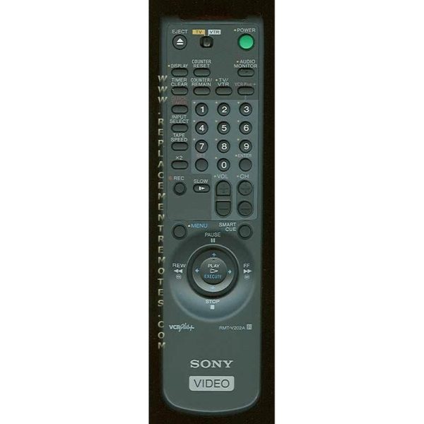 Sony RMT-V202A VCR Remote Control – 147502721 – RMTV202A