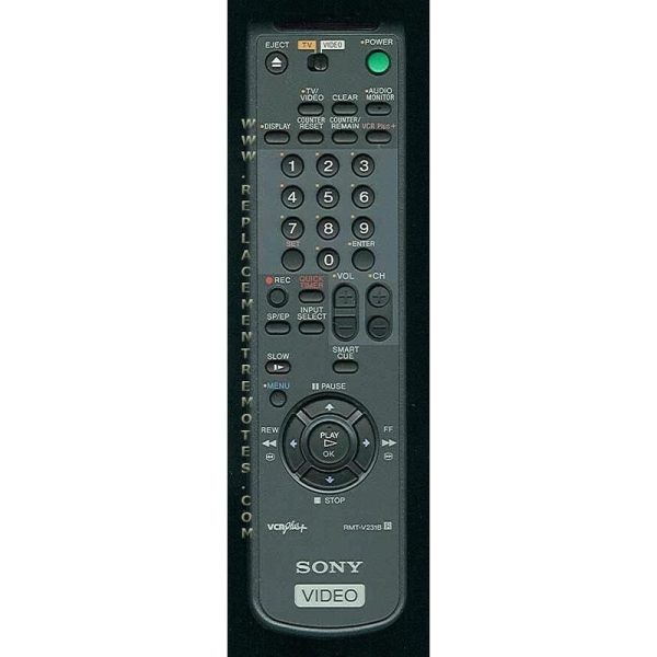Sony RMT-V231B VCR Remote Control – 147555331 – RMTV231B