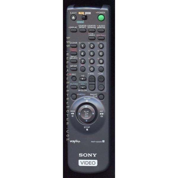 Sony RMT-V232B VCR Remote Control – 147555431 – RMTV232B