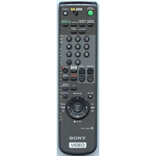 Sony RMT-V247C VCR Remote Control – 141816111 – RMTV247C