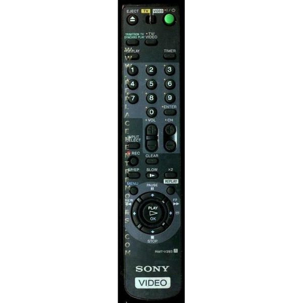 Sony RMT-V293 VCR Remote Control – RMT-V293 – RMTV293