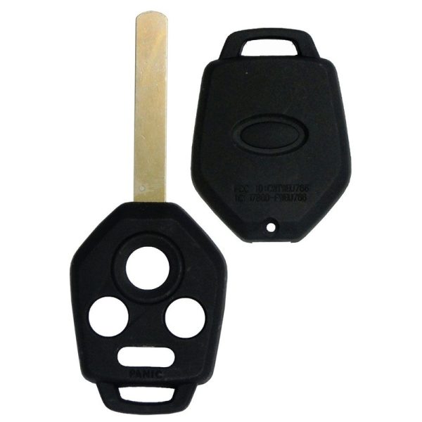 Subaru 4 button Replacement Remote Case / Shell with blank key (high security blade) by Car & Truck Remotes