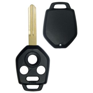 Subaru 4 button Replacement Remote Case / Shell with blank key (one sided groove) by Car & Truck Remotes
