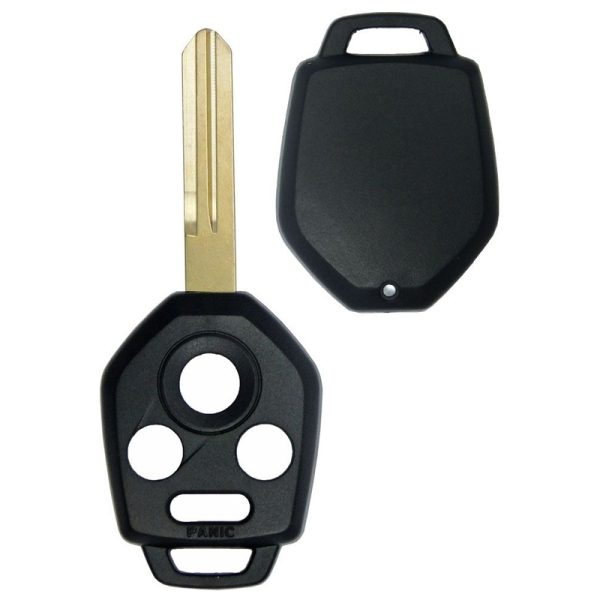 Subaru 4 button Replacement Remote Case / Shell with blank key (one sided groove) by Car & Truck Remotes