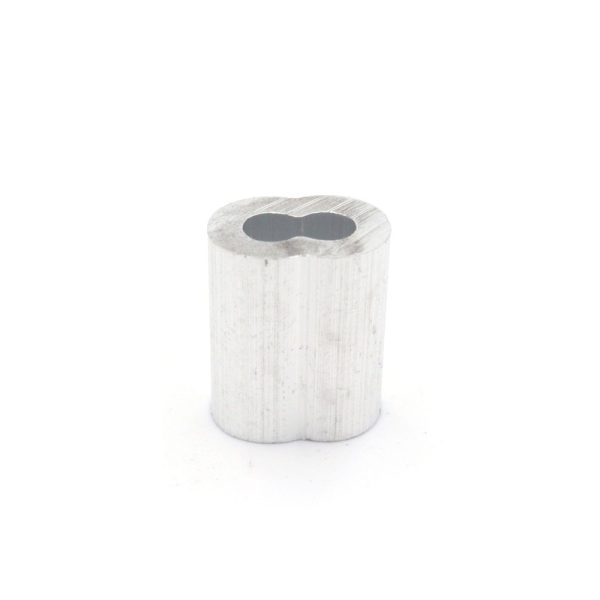 Swage/Ferrule Sleeve 3.0mm Hourglass Aluminium – 100 Pack