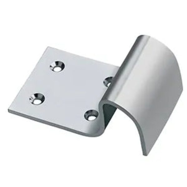 Swing Gate Fitting – Gate Stop, Surface Mount, Low Profile Zinc Plated
