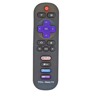 TCL RC280 2024 Roku TV remote control  | Netflix | Apple TV + | Paramount + | HBOMAX – 21001-000109