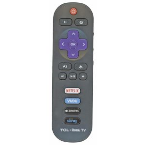 TCL RC280 Roku TV Remote Control | Netflix | Vudu | CBS | Sling – 06-IRPT20-GRC280