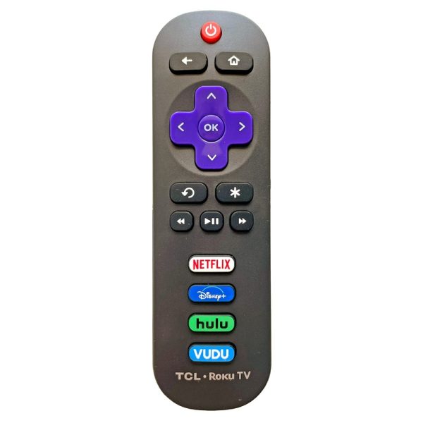 TCL RC280J 2022 Roku TV Remote Control | Netflix | Disney | Hulu | Vudu – 06-IRPT20-XRC280J