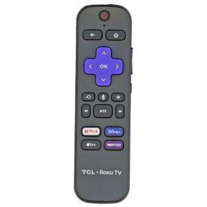 TCL RC580/RCFA5 Roku RF Voice TV Remote Control – Netflix, Disney +, Apple TV, HBO Max – 21001-000086
