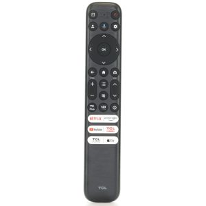 TCL RC813FMB SMART VOICE RF TV Remote Control – Netflix, Prime Video, Youtube, TCL Channel, TCL Home, Apple TV – 21001-000099