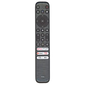 TCL RC923 FMB1 Google TV Smart Remote Control Netflix, Prime Video, YouTube, TCL Channel, TCL Home, Apple TV – 21001-000100